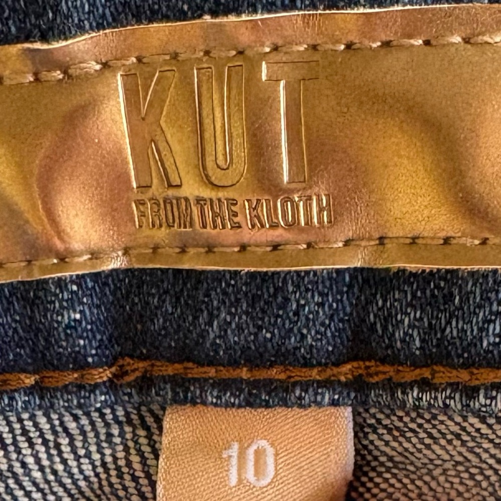 Kut from the Kloth ‘Sienna’ Cuffed Wide Leg Jeans l Size 10 - Picture 10 of 11